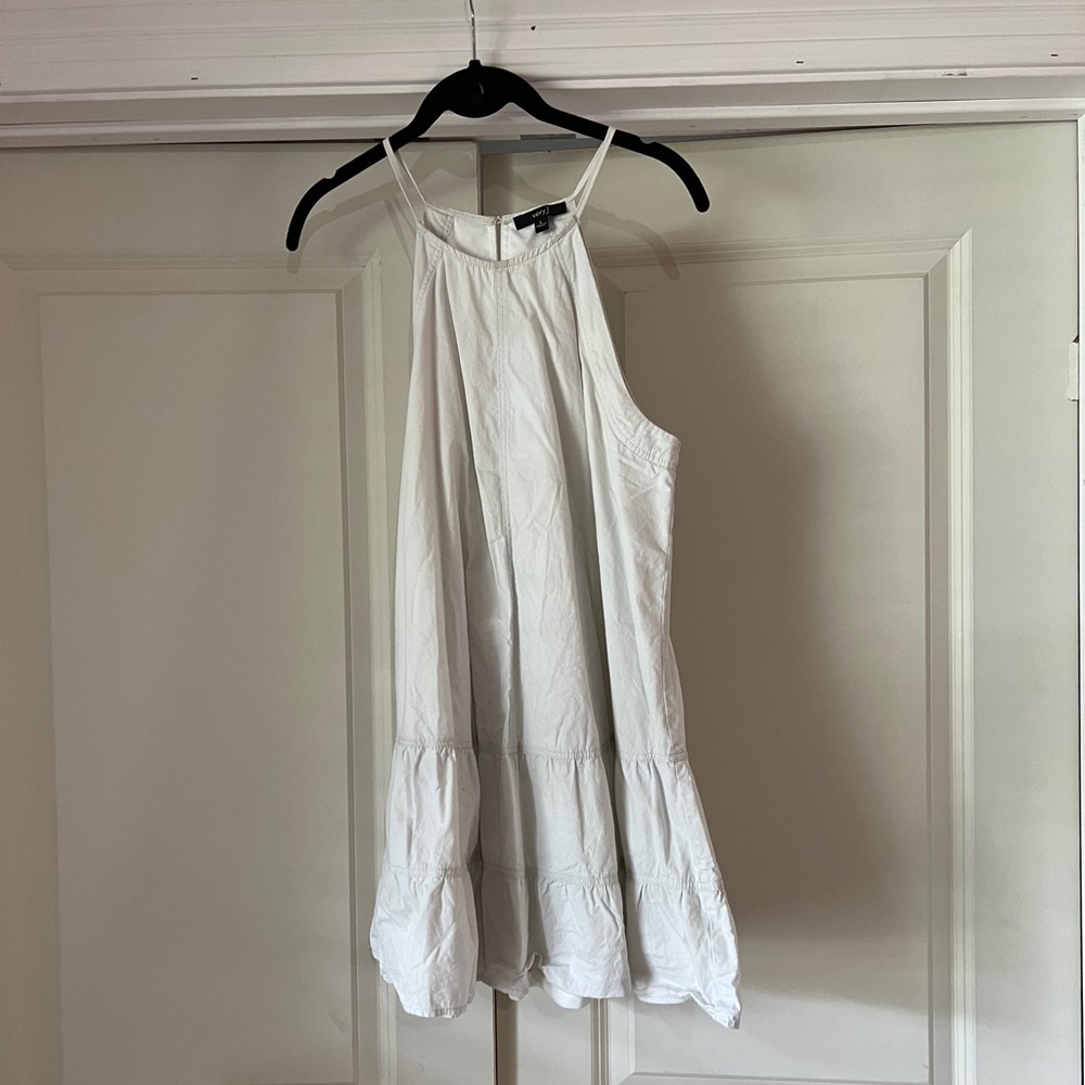 Very J Beige Halter Dress